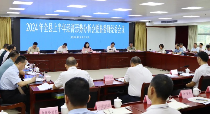 陽(yáng)山縣上半年經(jīng)濟(jì)形勢(shì)分析會(huì)暨縣委財(cái)經(jīng)委會(huì)議召開(kāi)，研究部署下半年經(jīng)濟(jì)工作